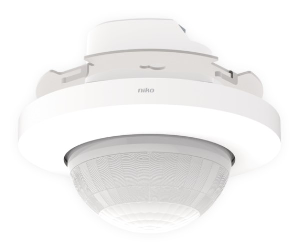 Presence detector P49LR, DALI-2, BMS, 32-37 m, for flush-mounting box, white