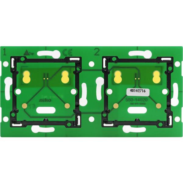 NIKO Home Control 2-v muurprint horiz. 71mm - 550-14020