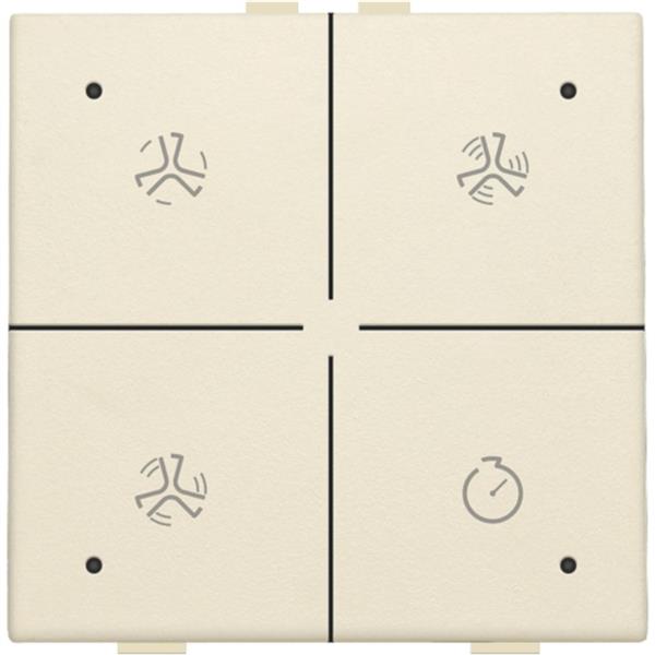 NIKO HC ventilatiebediening+led crÃ¨me - 100-52054