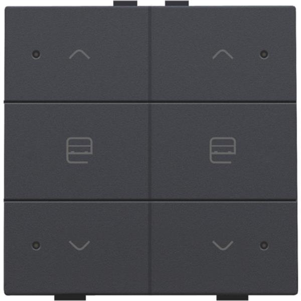 NHC 2-voudige bediening motorsturing met 6-voudige toets+led, antraciet