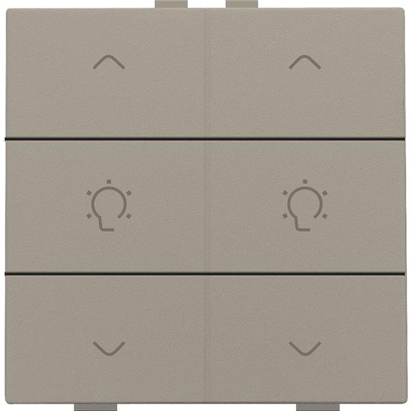 NHC 2-voudige bediening dimmer met 6-voudige toets, brons