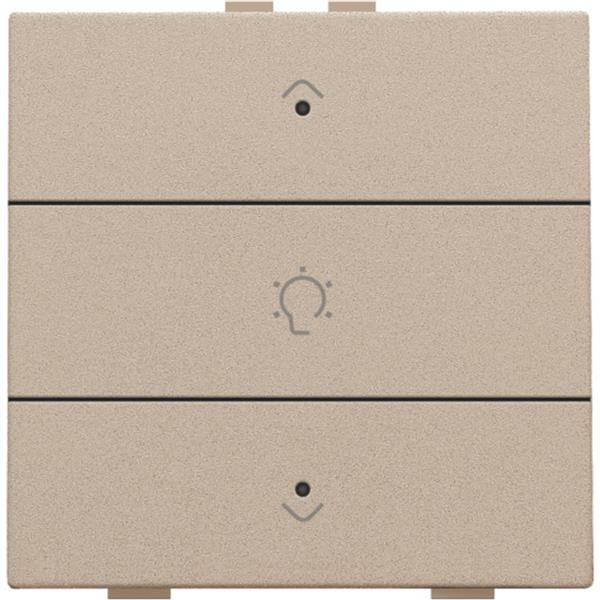 NHC-Single-Control-Dimmer mit 3-Wege-Knopf+LED, champagnermatte