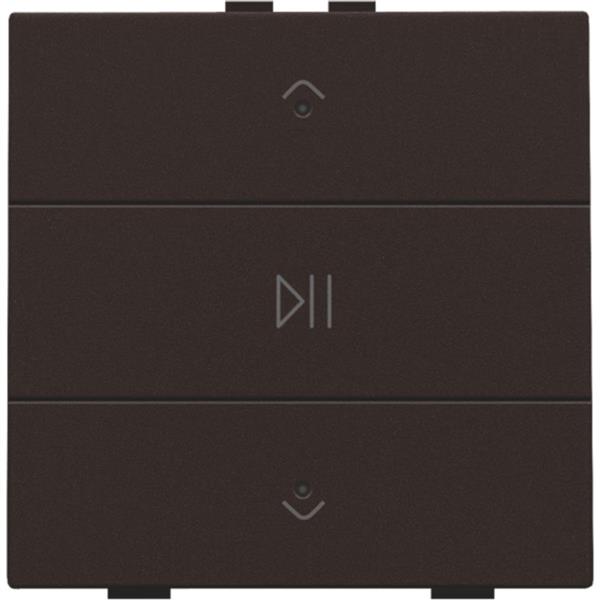 NIKO - NHC Enkelvoudige audiobediening met leds, donkerbruin - 124-52073