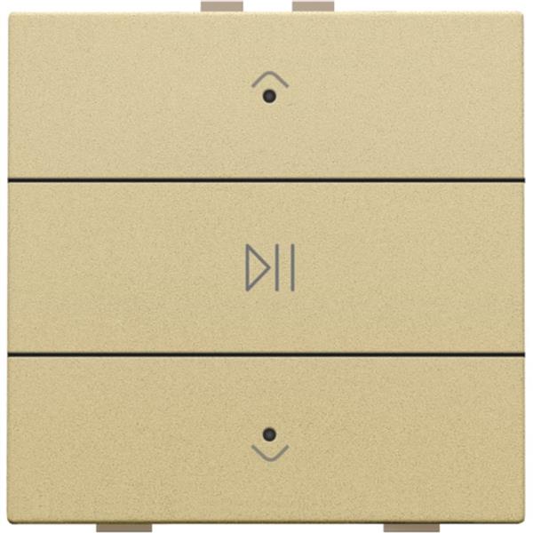 NIKO - NHC Enkelvoudige audiobediening met leds, goud - 221-52073
