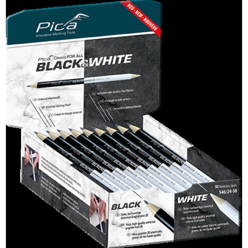 [6157781] Pica Universalstift Schwarzweiß 23cm