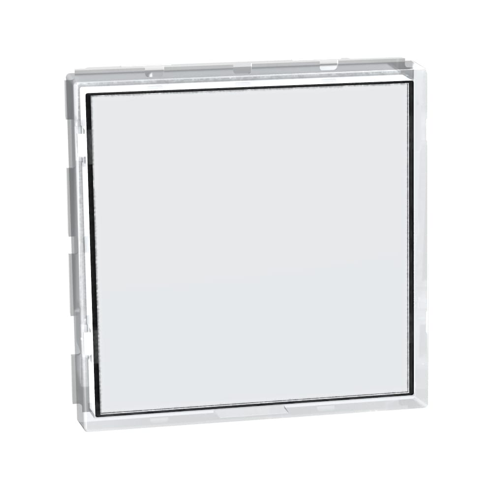 LightN drukknop+etikethouder 2 mod - transparant