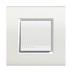 LivingLight - Rechthoekige afdekplaat 2 modules wit
