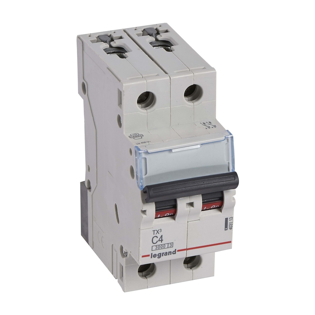 LEGRAND Automaat TX³ 3kA 2P C04 230/400V - 2 modules