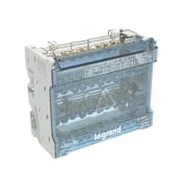 LEGRAND Modulaire verdeelklem 4P 125A - 11 aansluitingen met schroeven - 26kA - 6 mod.