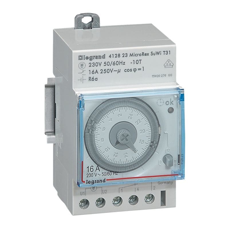 Schakelkok.dagprog. 3 mod 1s 16 A - 250V - auto.