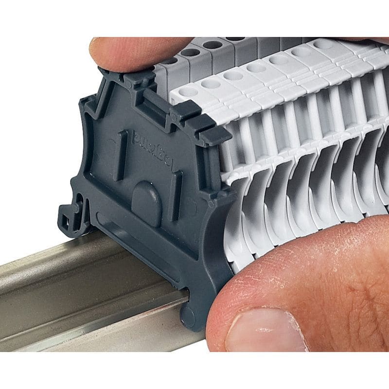 Automatisch eindblok spoed 6 mm voor DIN rails - Viking 3