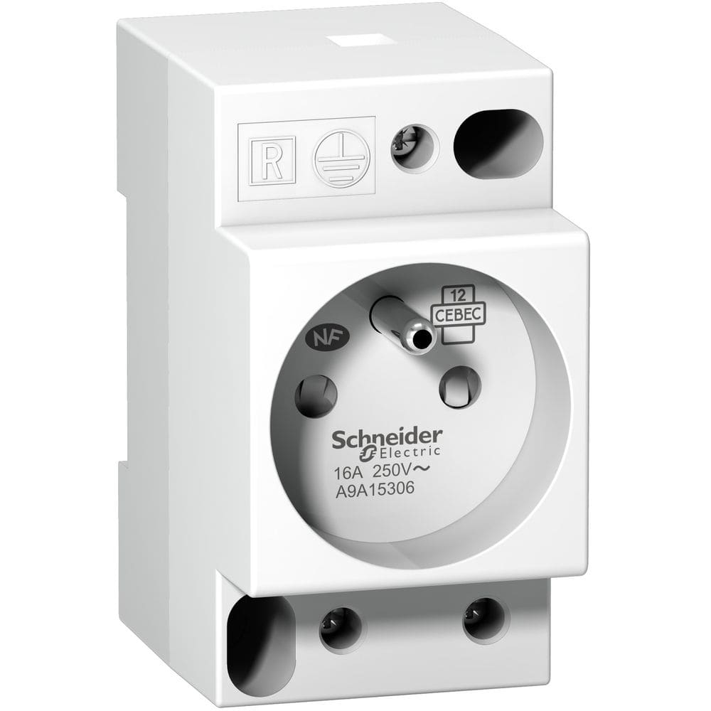 DIN stopcontact iPC - 2P+E - 16A - 250VAC - NFC 15100 - Franse norm